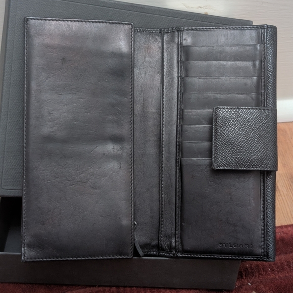 Bulgari Black Leather Clutch - Picture 4 of 8